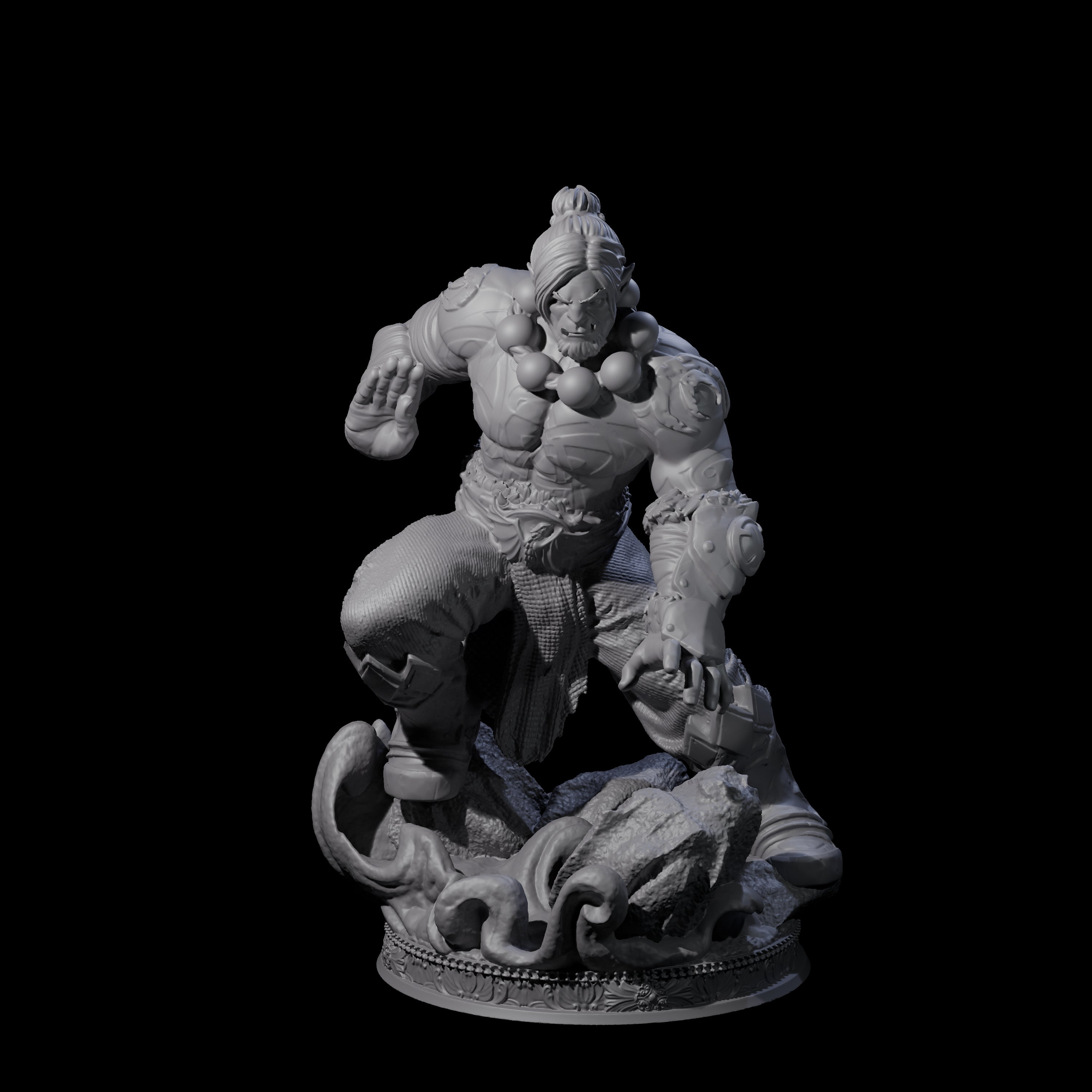 Poised Monk Miniature for Dungeons and Dragons, Pathfinder or other TTRPGs