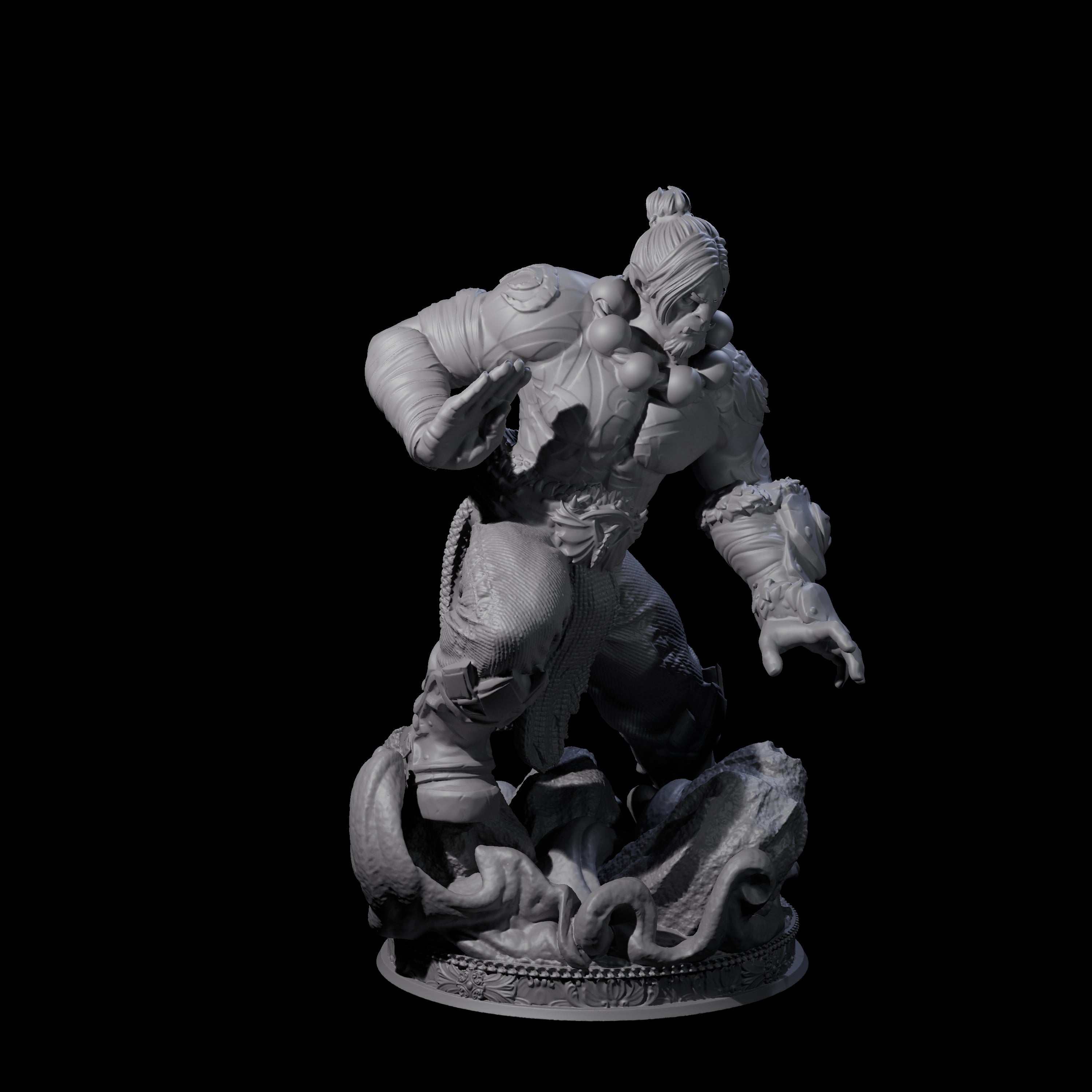 Poised Monk Miniature for Dungeons and Dragons, Pathfinder or other TTRPGs