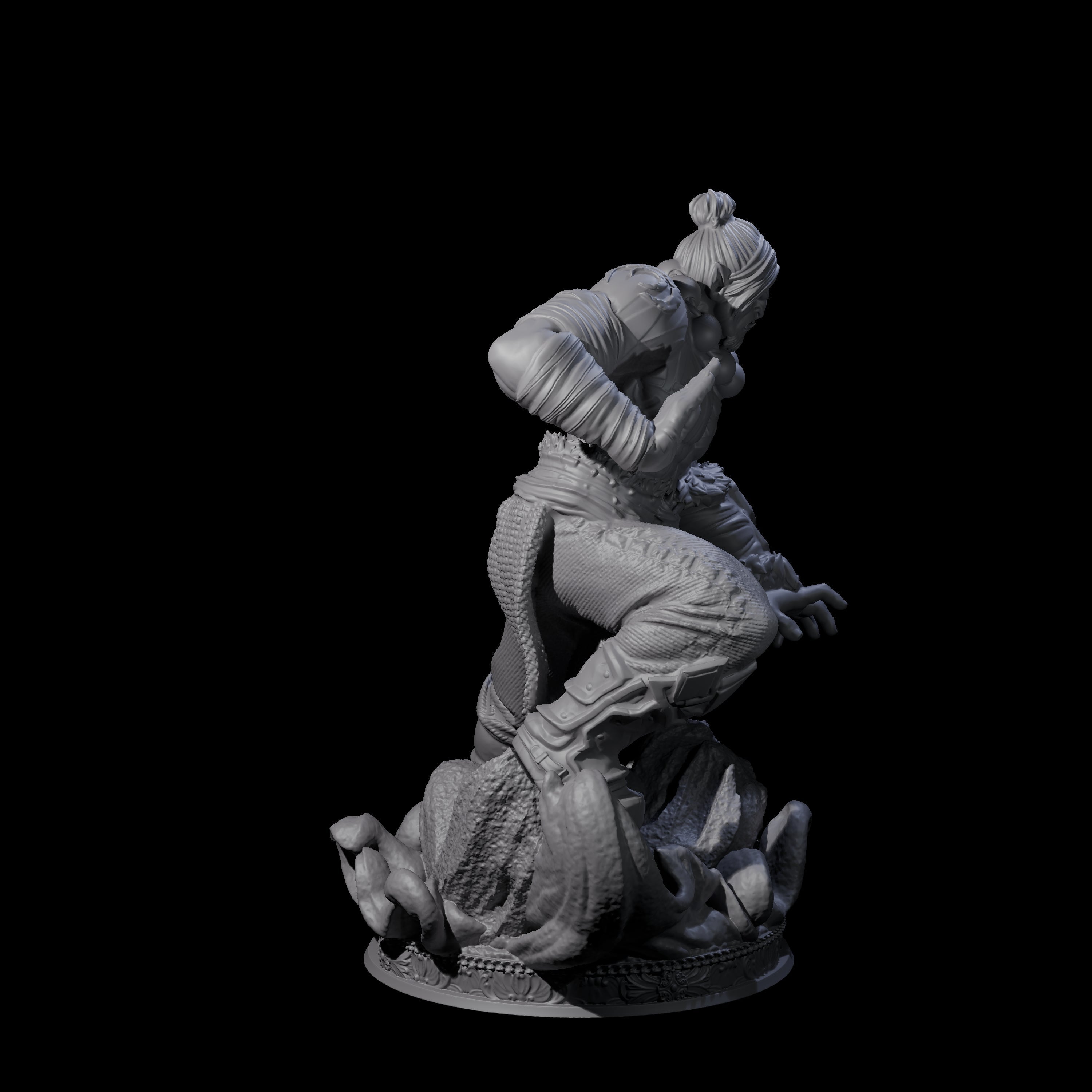 Poised Monk Miniature for Dungeons and Dragons, Pathfinder or other TTRPGs