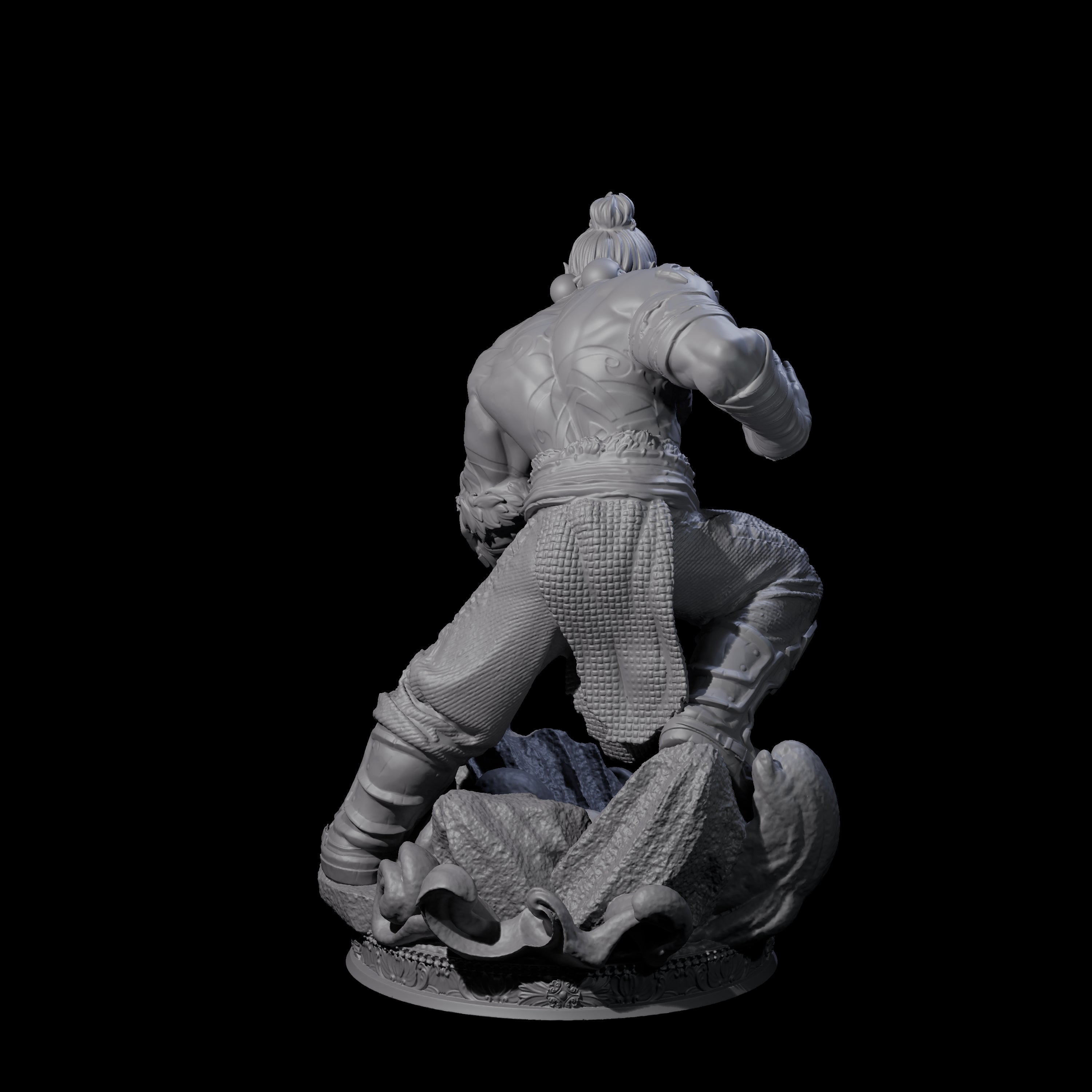 Poised Monk Miniature for Dungeons and Dragons, Pathfinder or other TTRPGs