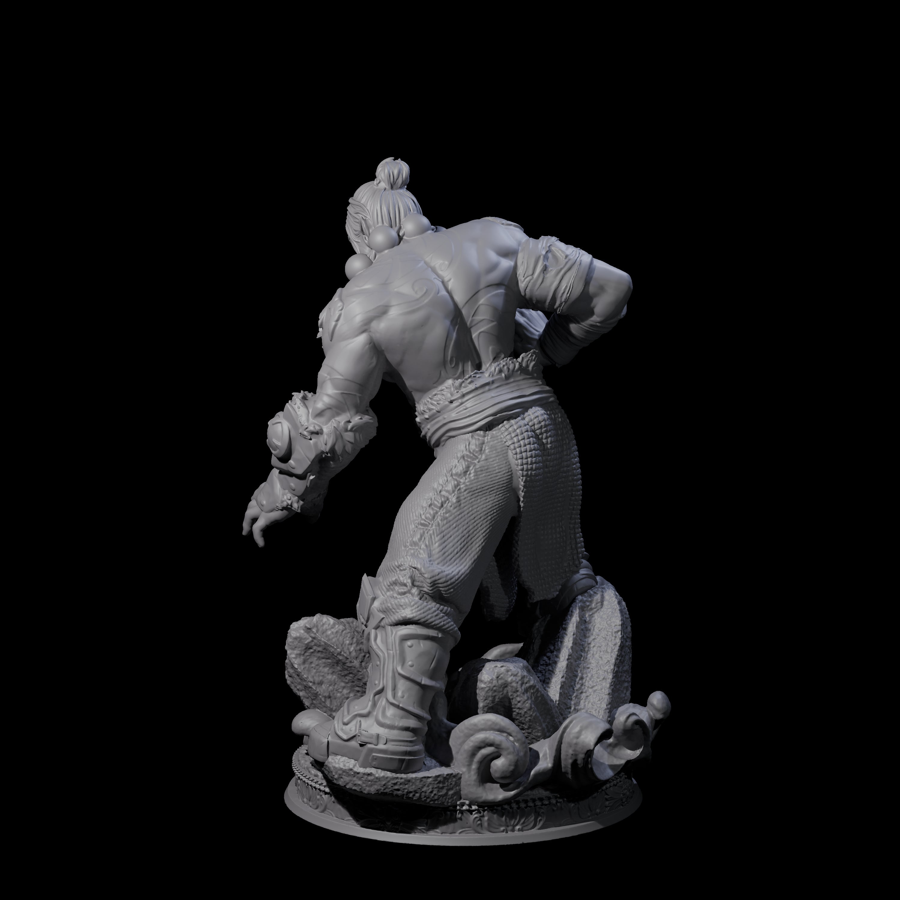 Poised Monk Miniature for Dungeons and Dragons, Pathfinder or other TTRPGs