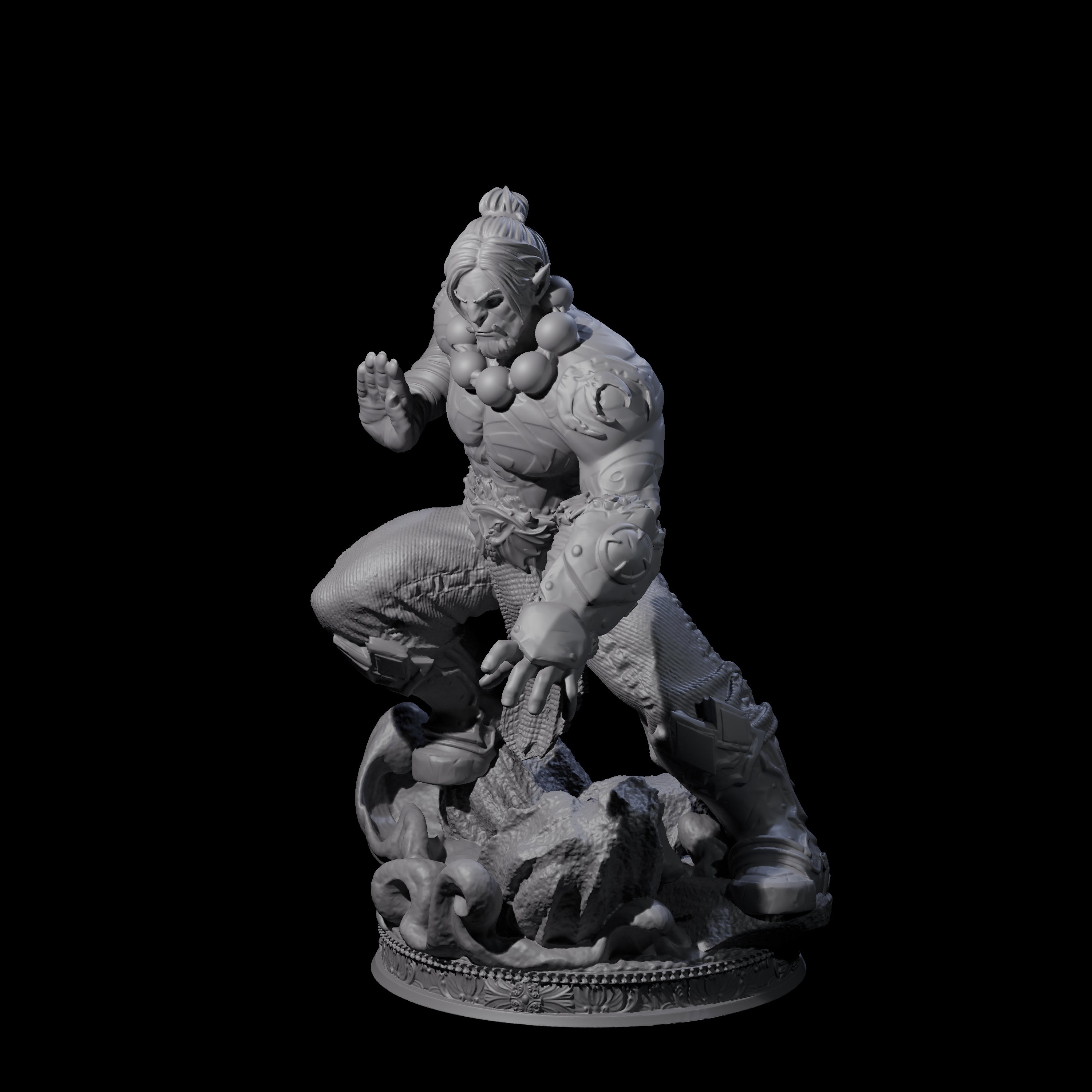 Poised Monk Miniature for Dungeons and Dragons, Pathfinder or other TTRPGs