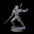 Poised Monster Hunter Miniature for Dungeons and Dragons, Pathfinder or other TTRPGs