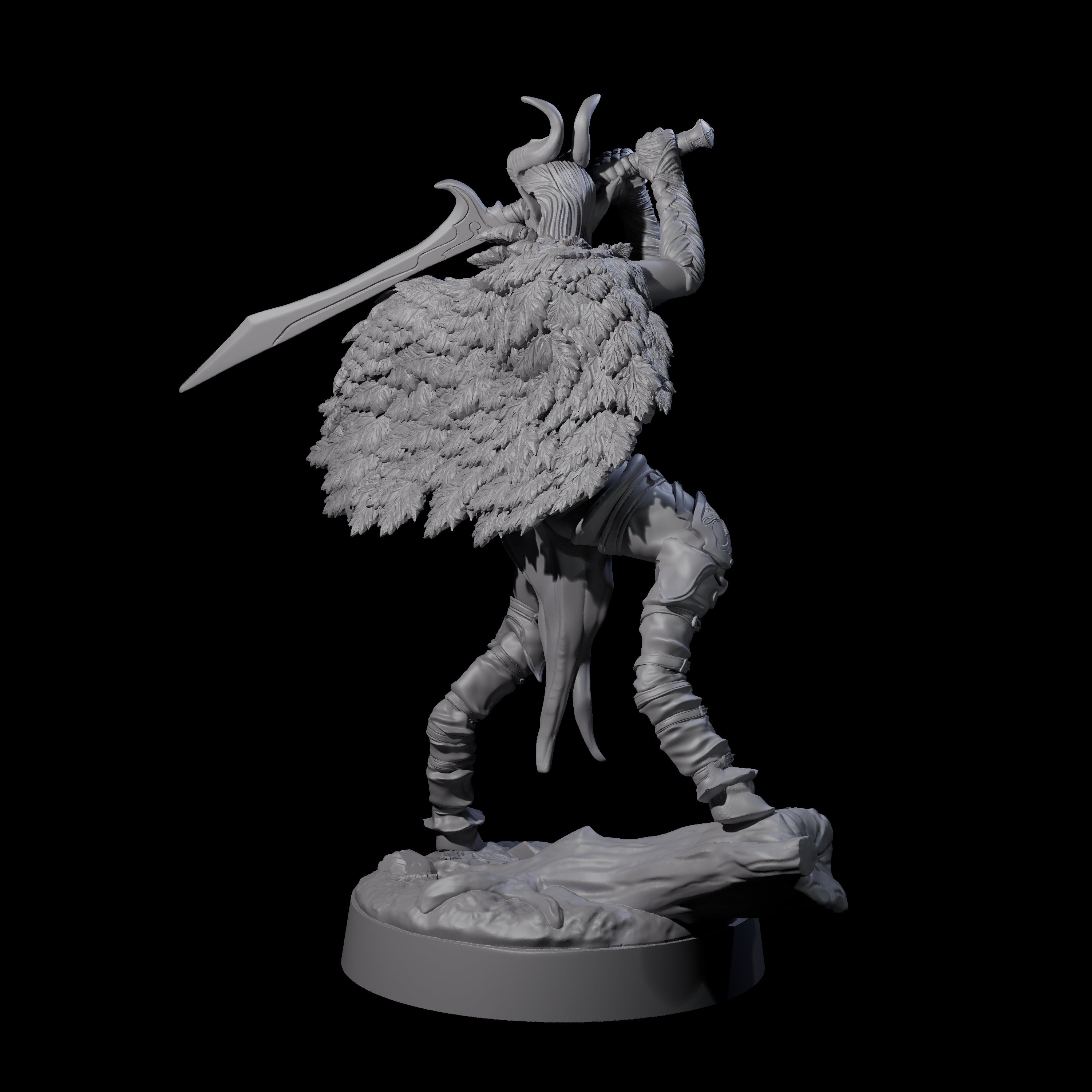 Poised Satyr Gladewarden A Miniature for Dungeons and Dragons, Pathfinder or other TTRPGs