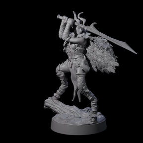 Poised Satyr Gladewarden A Miniature for Dungeons and Dragons, Pathfinder or other TTRPGs