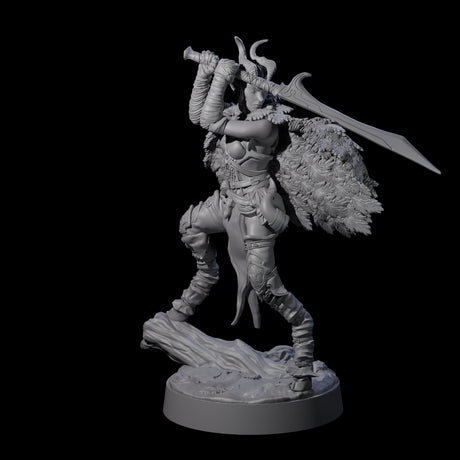 Poised Satyr Gladewarden A Miniature for Dungeons and Dragons, Pathfinder or other TTRPGs