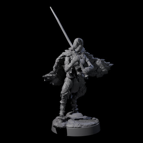 Poised Satyr Gladewarden B Miniature for Dungeons and Dragons, Pathfinder or other TTRPGs