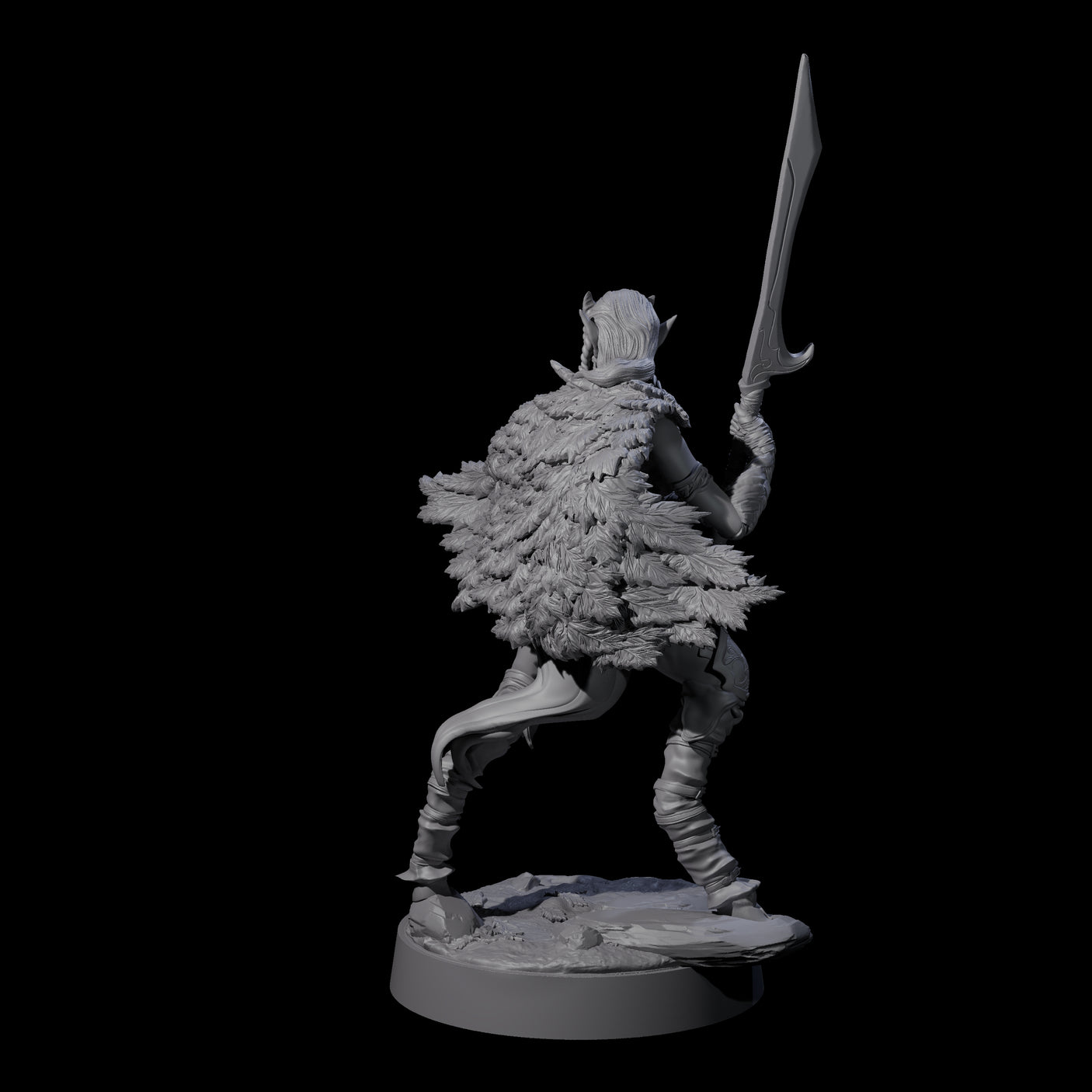 Poised Satyr Gladewarden B Miniature for Dungeons and Dragons, Pathfinder or other TTRPGs