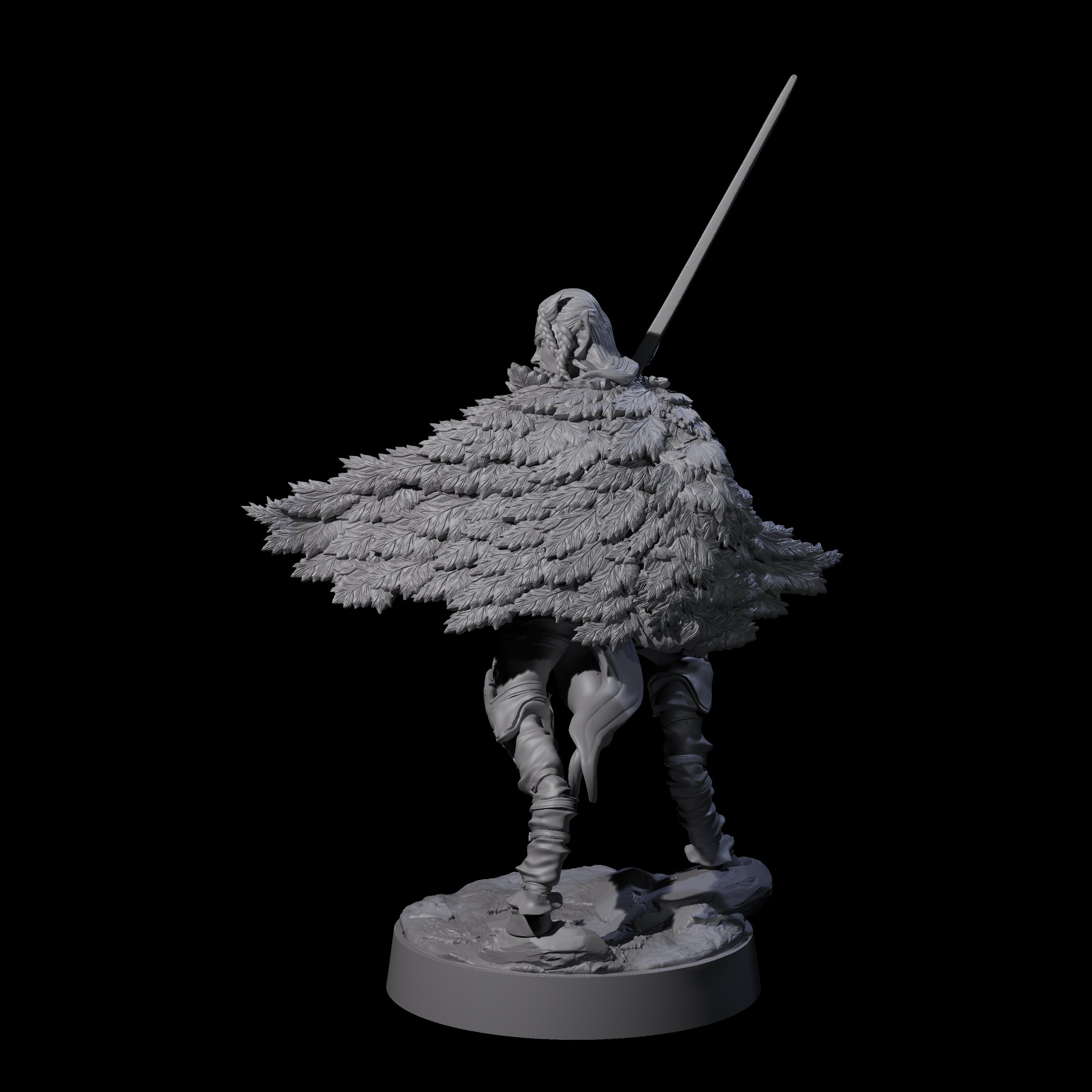 Poised Satyr Gladewarden B Miniature for Dungeons and Dragons, Pathfinder or other TTRPGs