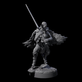 Poised Satyr Gladewarden B Miniature for Dungeons and Dragons, Pathfinder or other TTRPGs