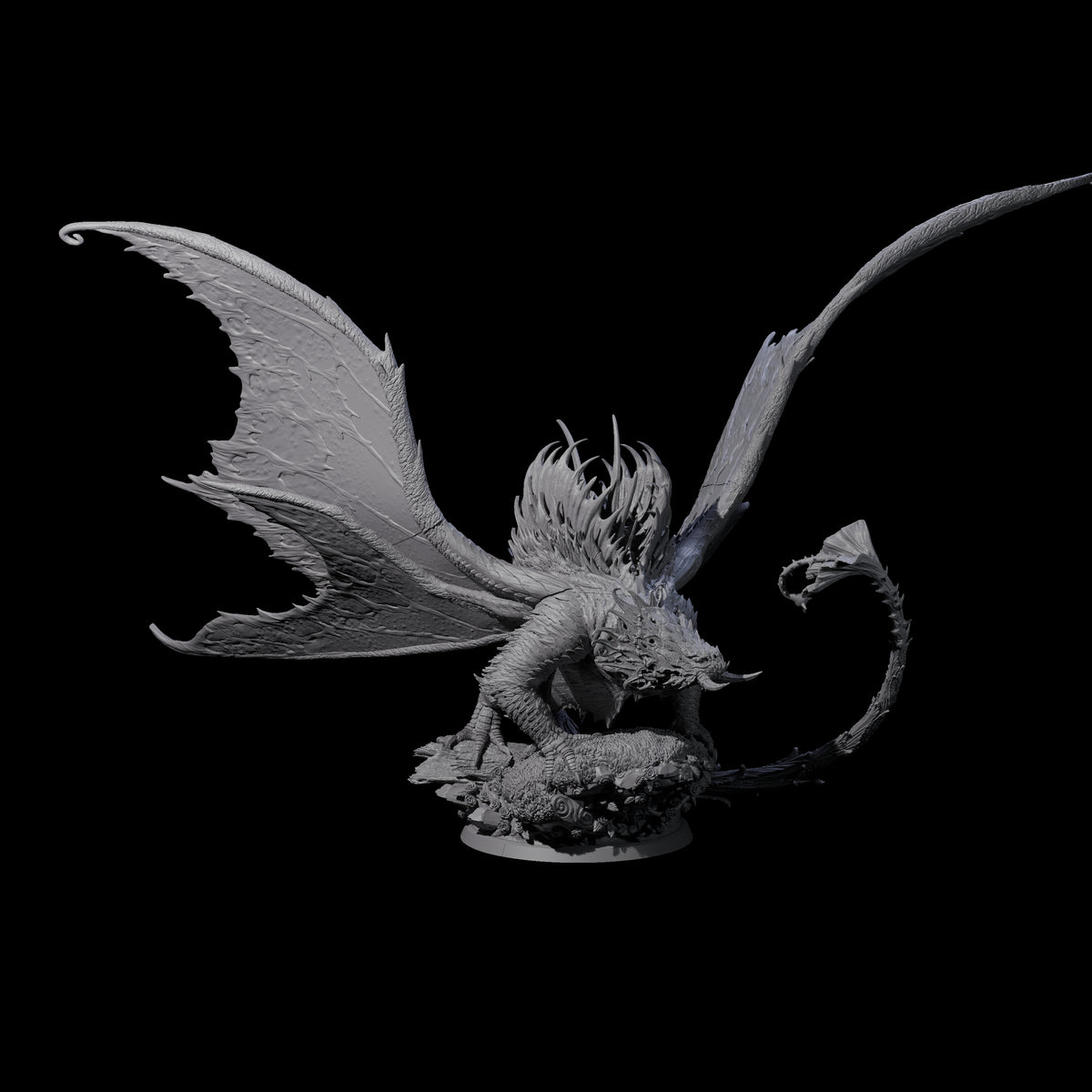 Poisoning Plant Dragon Miniature for Dungeons and Dragons, Pathfinder or other TTRPGs
