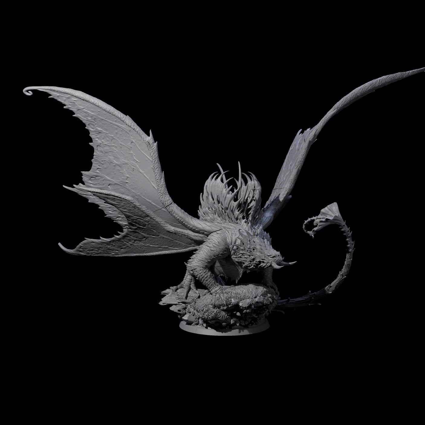 Poisoning Plant Dragon Miniature for Dungeons and Dragons, Pathfinder or other TTRPGs