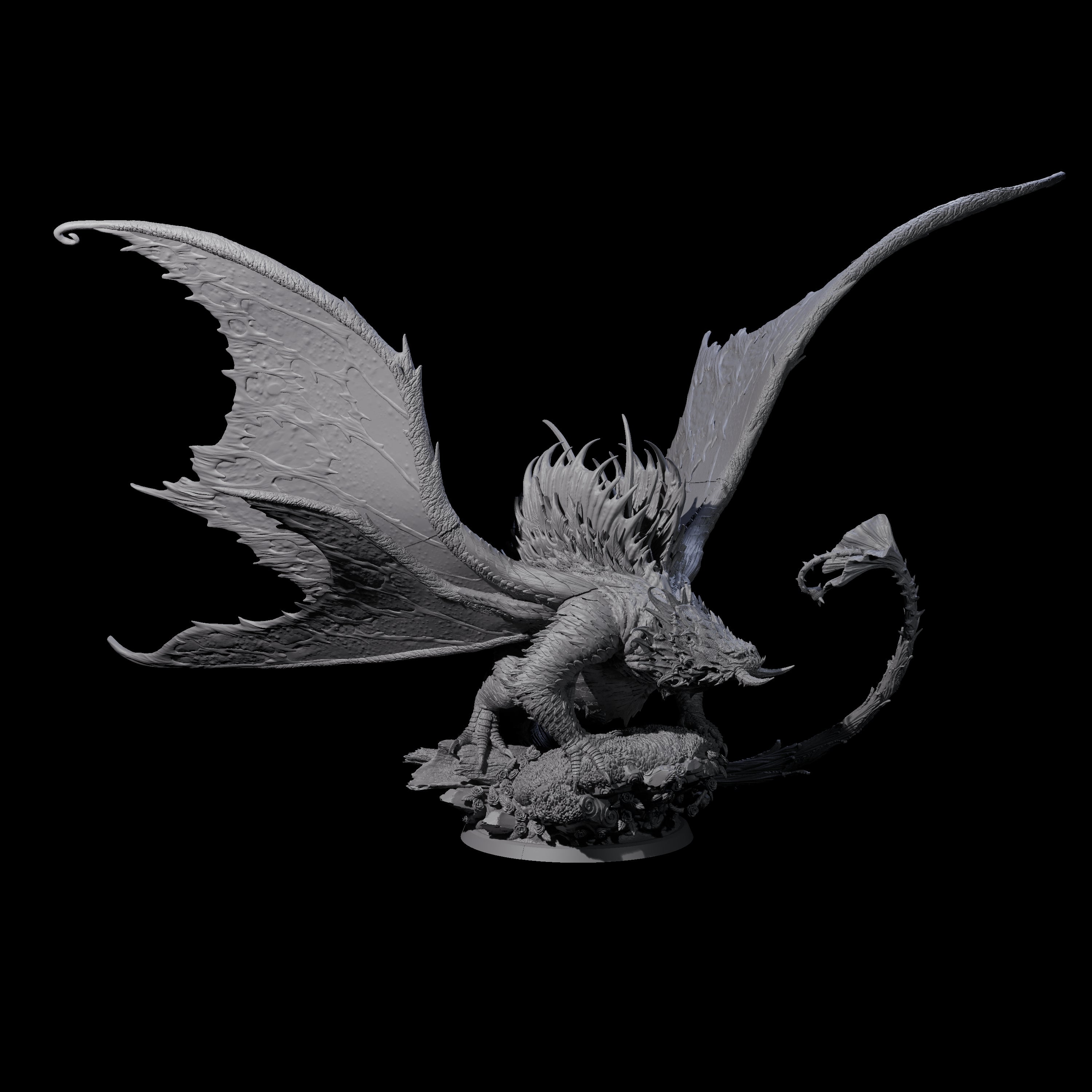 Poisoning Plant Dragon Miniature for Dungeons and Dragons, Pathfinder or other TTRPGs