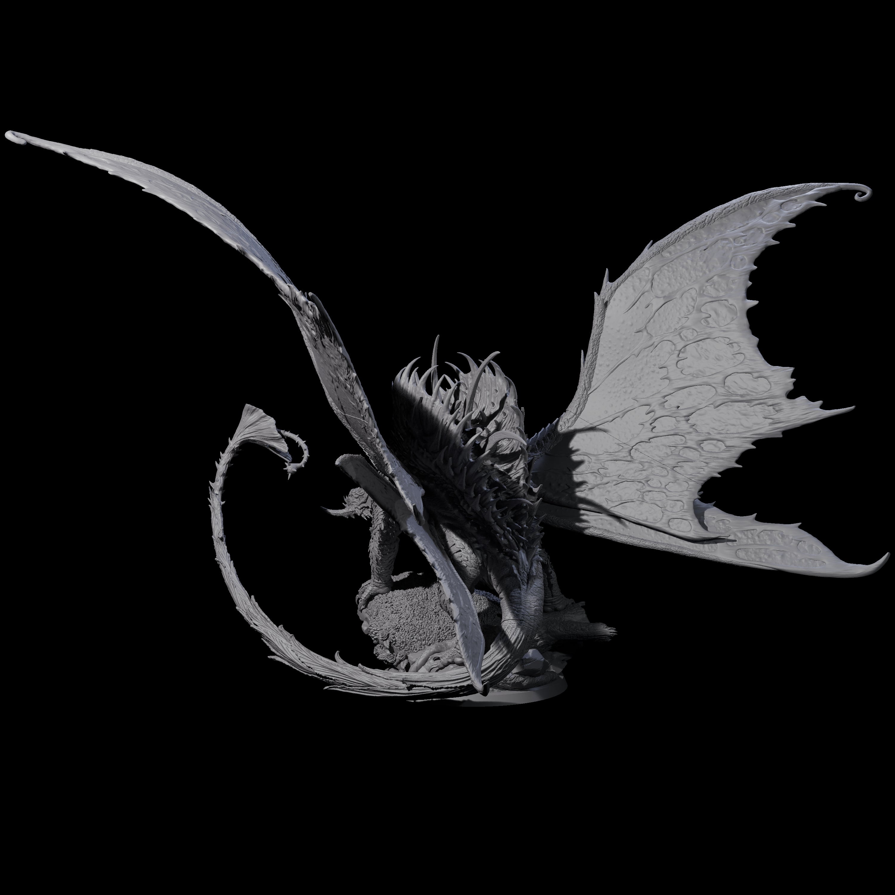 Poisoning Plant Dragon Miniature for Dungeons and Dragons, Pathfinder or other TTRPGs