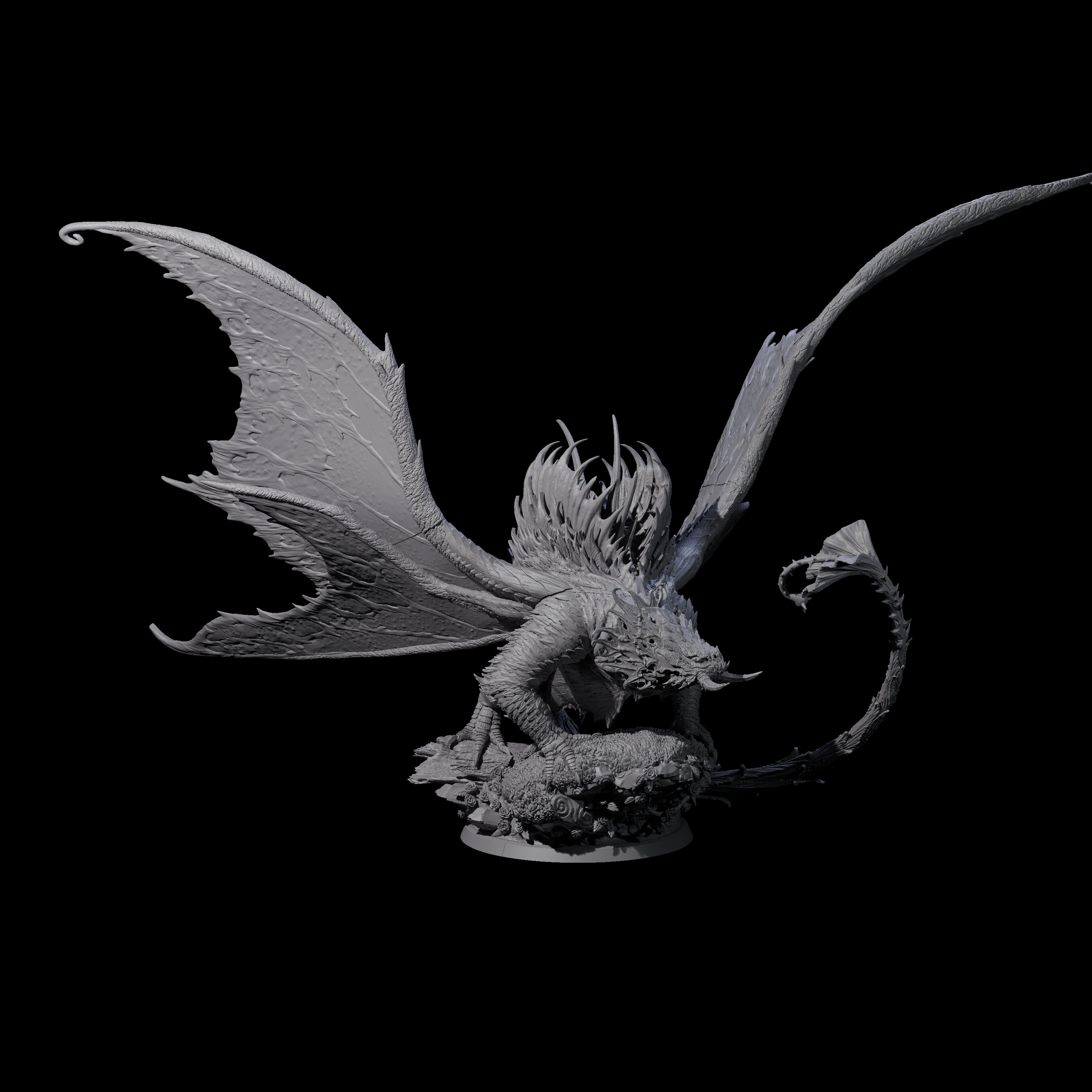 Poisoning Plant Dragon Miniature for Dungeons and Dragons, Pathfinder or other TTRPGs