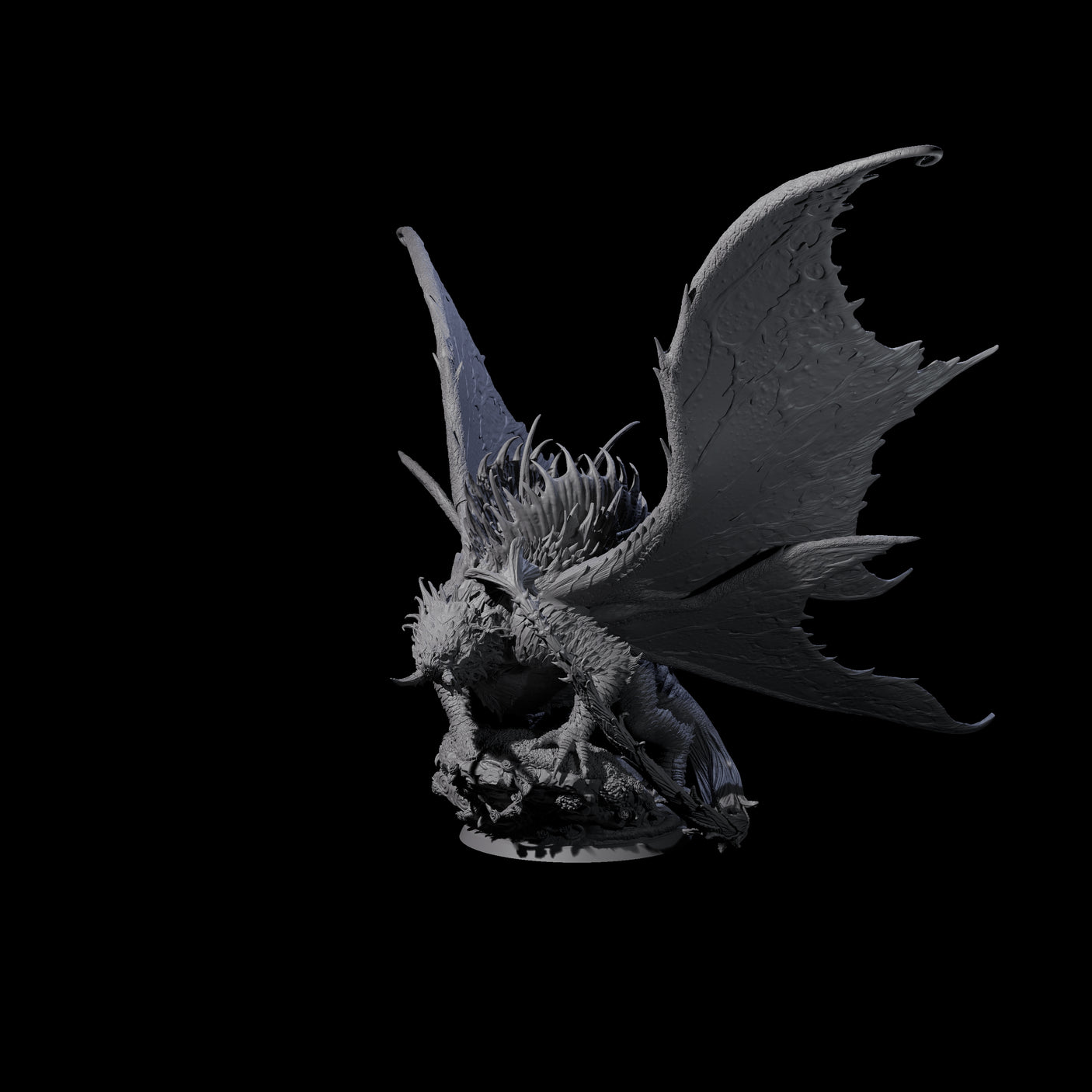 Poisoning Plant Dragon Miniature for Dungeons and Dragons, Pathfinder or other TTRPGs