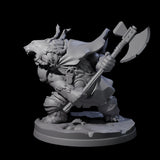 Polar Ursine Warrior A Miniature for Dungeons and Dragons, Pathfinder or other TTRPGs