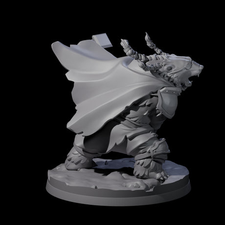 Polar Ursine Warrior A Miniature for Dungeons and Dragons, Pathfinder or other TTRPGs