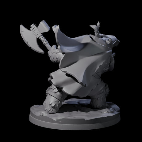 Polar Ursine Warrior A Miniature for Dungeons and Dragons, Pathfinder or other TTRPGs