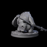 Polar Ursine Warrior B Miniature for Dungeons and Dragons, Pathfinder or other TTRPGs