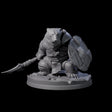 Polar Ursine Warrior B Miniature for Dungeons and Dragons, Pathfinder or other TTRPGs