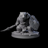 Polar Ursine Warrior B Miniature for Dungeons and Dragons, Pathfinder or other TTRPGs