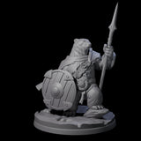 Polar Ursine Warrior C Miniature for Dungeons and Dragons, Pathfinder or other TTRPGs