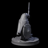 Polar Ursine Warrior C Miniature for Dungeons and Dragons, Pathfinder or other TTRPGs