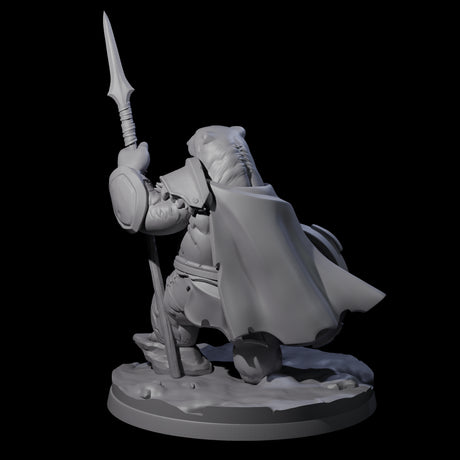 Polar Ursine Warrior C Miniature for Dungeons and Dragons, Pathfinder or other TTRPGs