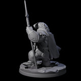 Polar Ursine Warrior C Miniature for Dungeons and Dragons, Pathfinder or other TTRPGs