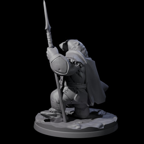 Polar Ursine Warrior C Miniature for Dungeons and Dragons, Pathfinder or other TTRPGs