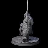 Polar Ursine Warrior C Miniature for Dungeons and Dragons, Pathfinder or other TTRPGs