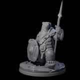 Polar Ursine Warrior C Miniature for Dungeons and Dragons, Pathfinder or other TTRPGs