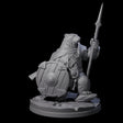 Polar Ursine Warrior C Miniature for Dungeons and Dragons, Pathfinder or other TTRPGs