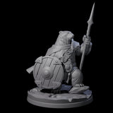 Polar Ursine Warrior C Miniature for Dungeons and Dragons, Pathfinder or other TTRPGs
