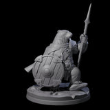 Polar Ursine Warriors Miniature for Dungeons and Dragons, Pathfinder or other TTRPGs