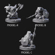 Polar Ursine Warriors Miniature for Dungeons and Dragons, Pathfinder or other TTRPGs