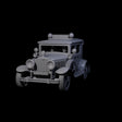 Police Car Ford Model A Miniature for Dungeons and Dragons, Pathfinder or other TTRPGs