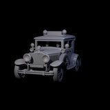 Police Car Ford Model A Miniature for Dungeons and Dragons, Pathfinder or other TTRPGs