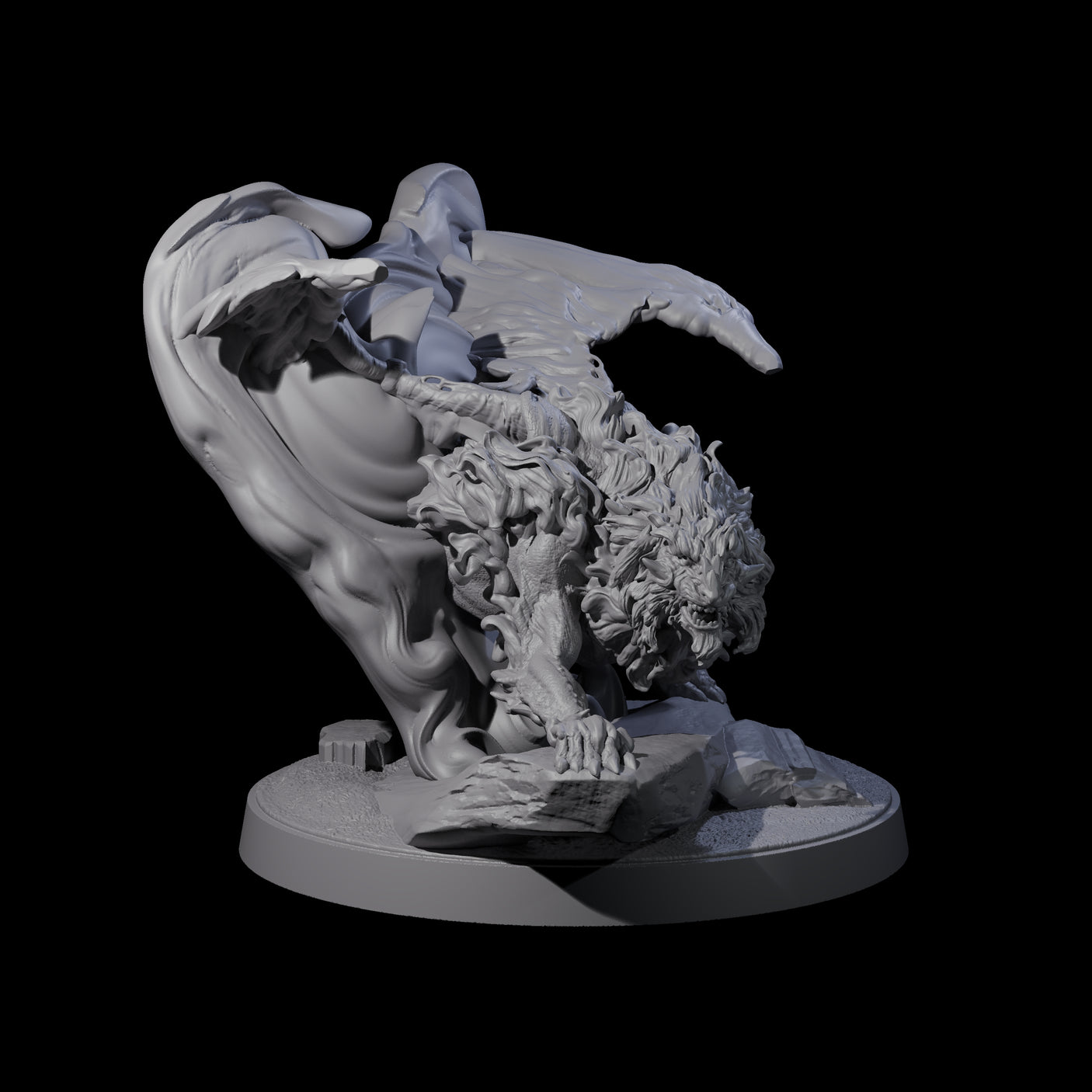 Portal Grimalkin Miniature for Dungeons and Dragons, Pathfinder or other TTRPGs