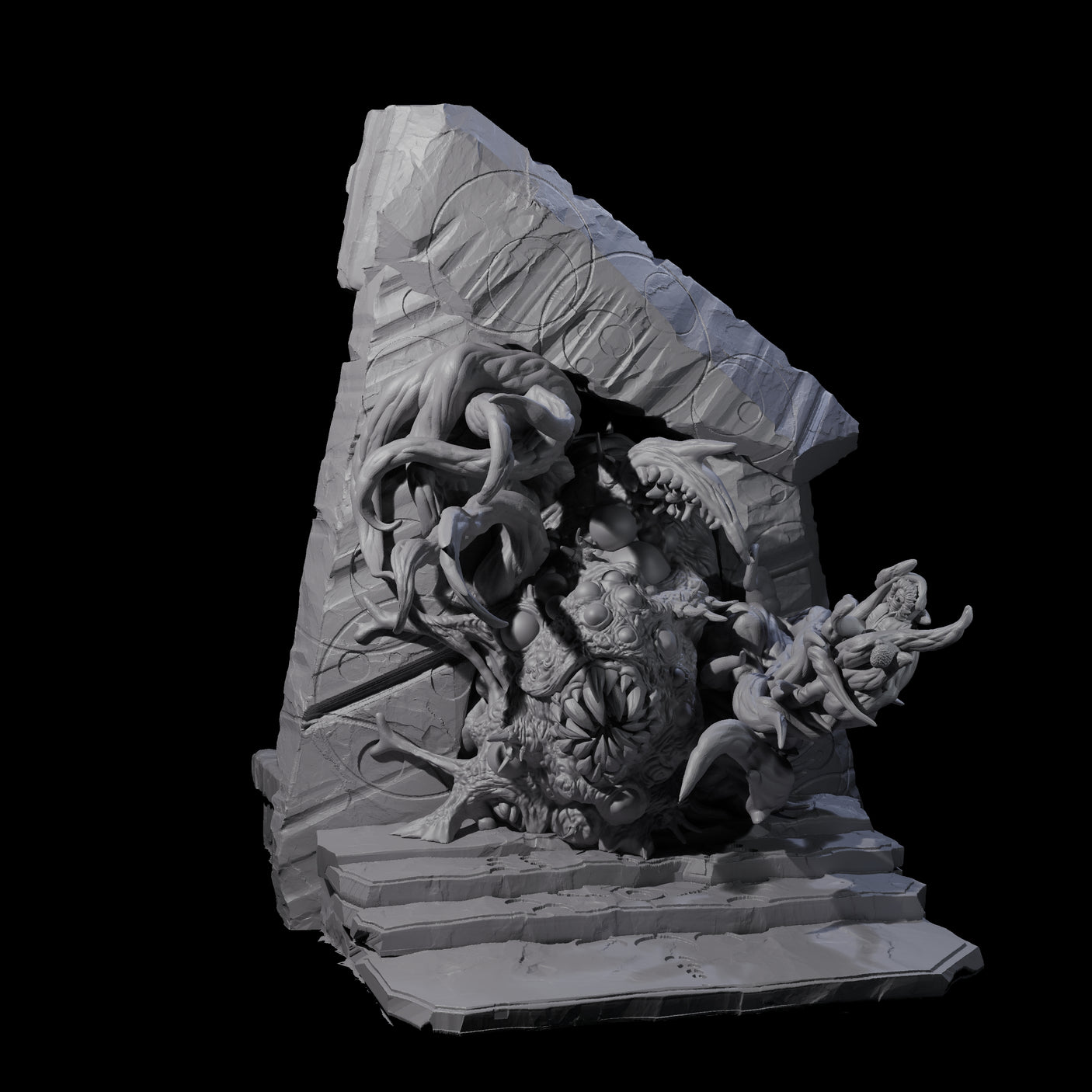 Portal Opened Shoggoth Aberration Miniature for Dungeons and Dragons, Pathfinder or other TTRPGs