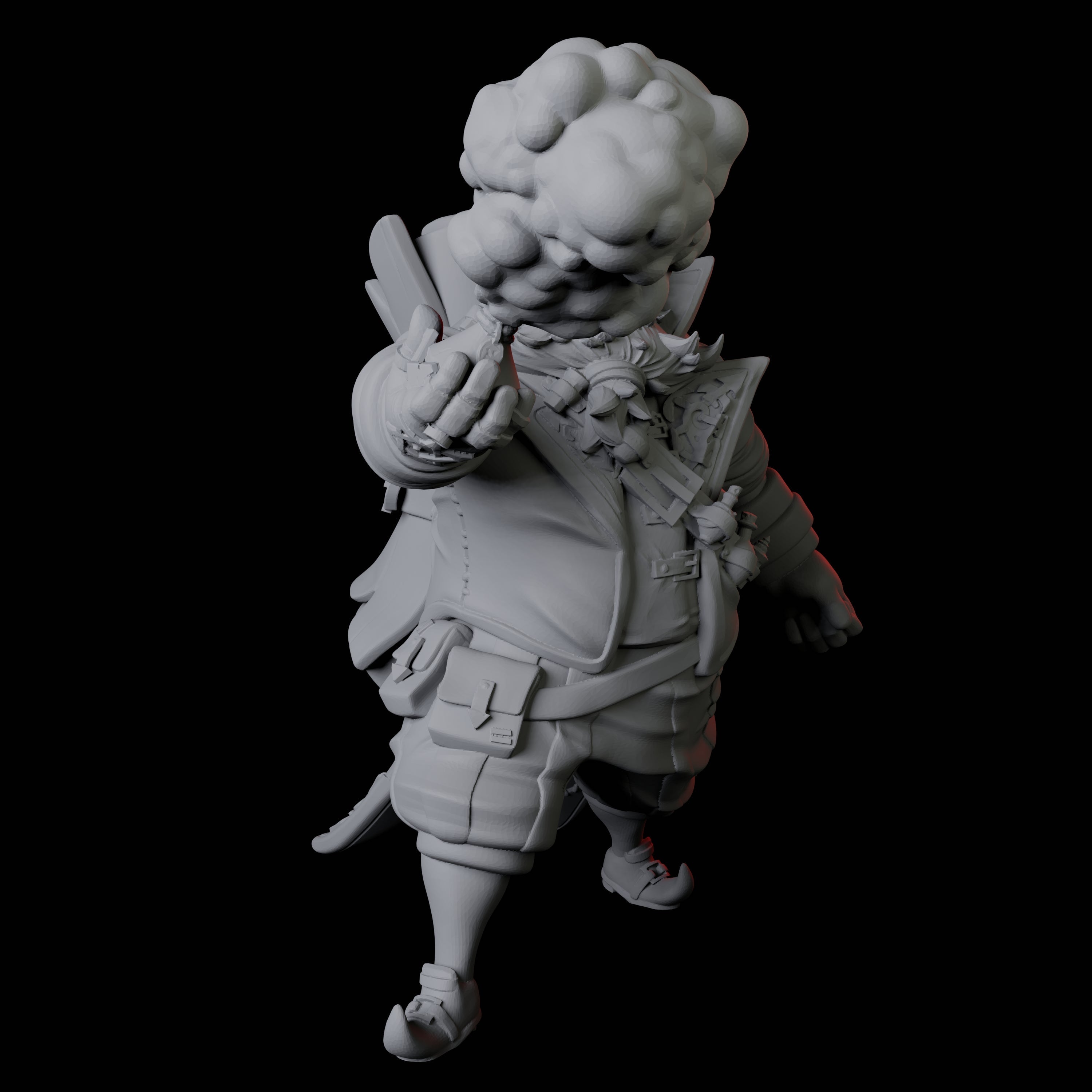 Portly Alchemist B Miniature for Dungeons and Dragons, Pathfinder or other TTRPGs