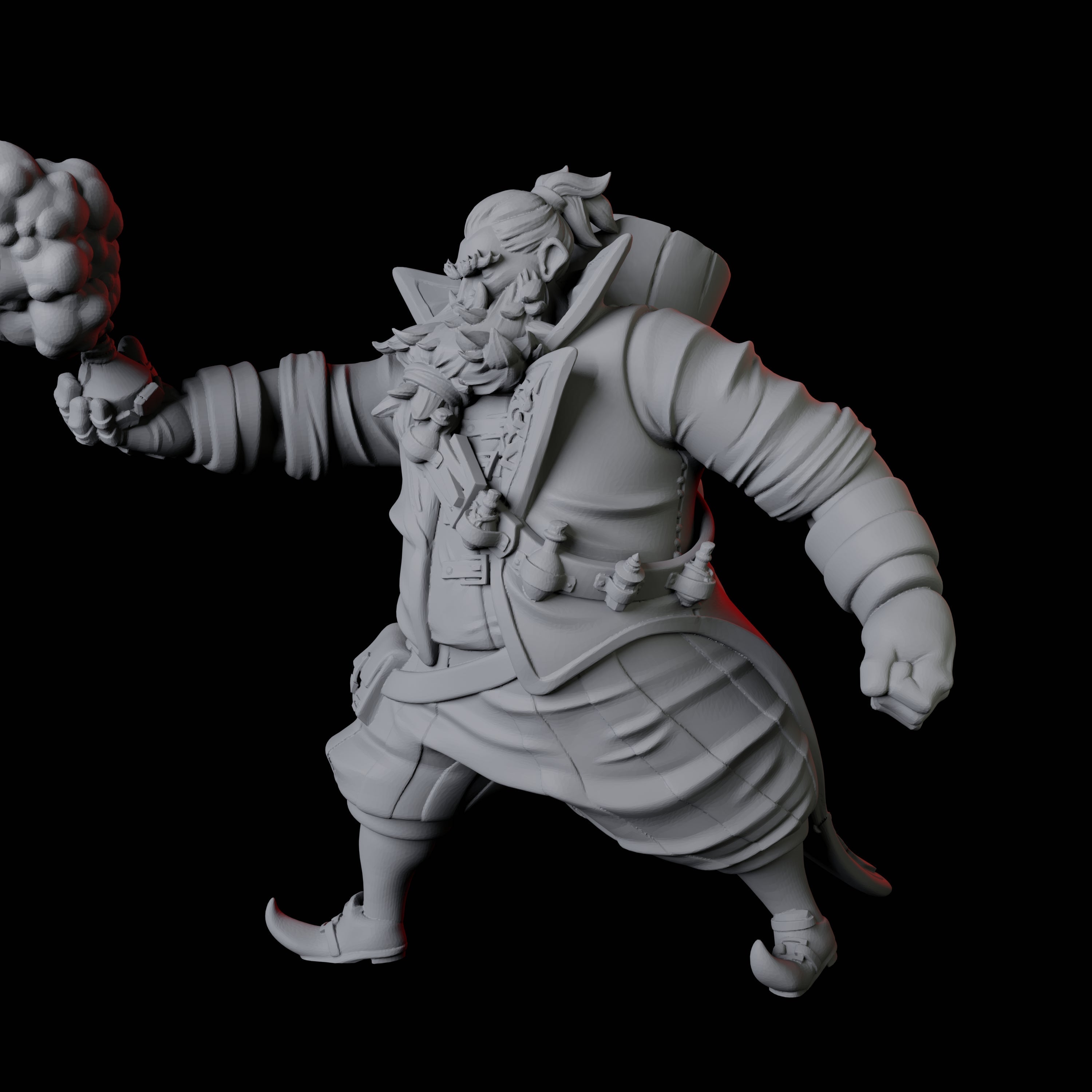 Portly Alchemist B Miniature for Dungeons and Dragons, Pathfinder or other TTRPGs