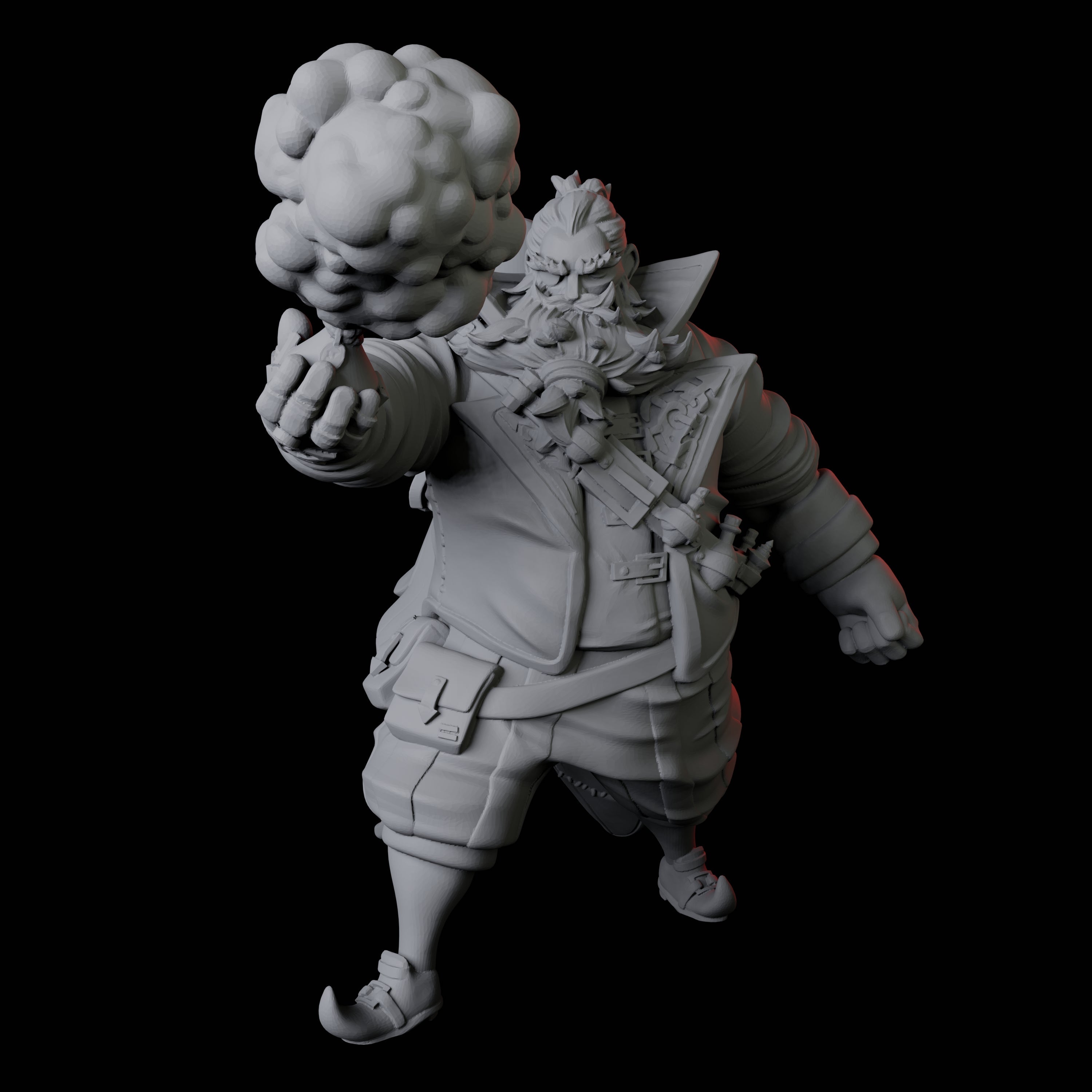 Portly Alchemist B Miniature for Dungeons and Dragons, Pathfinder or other TTRPGs