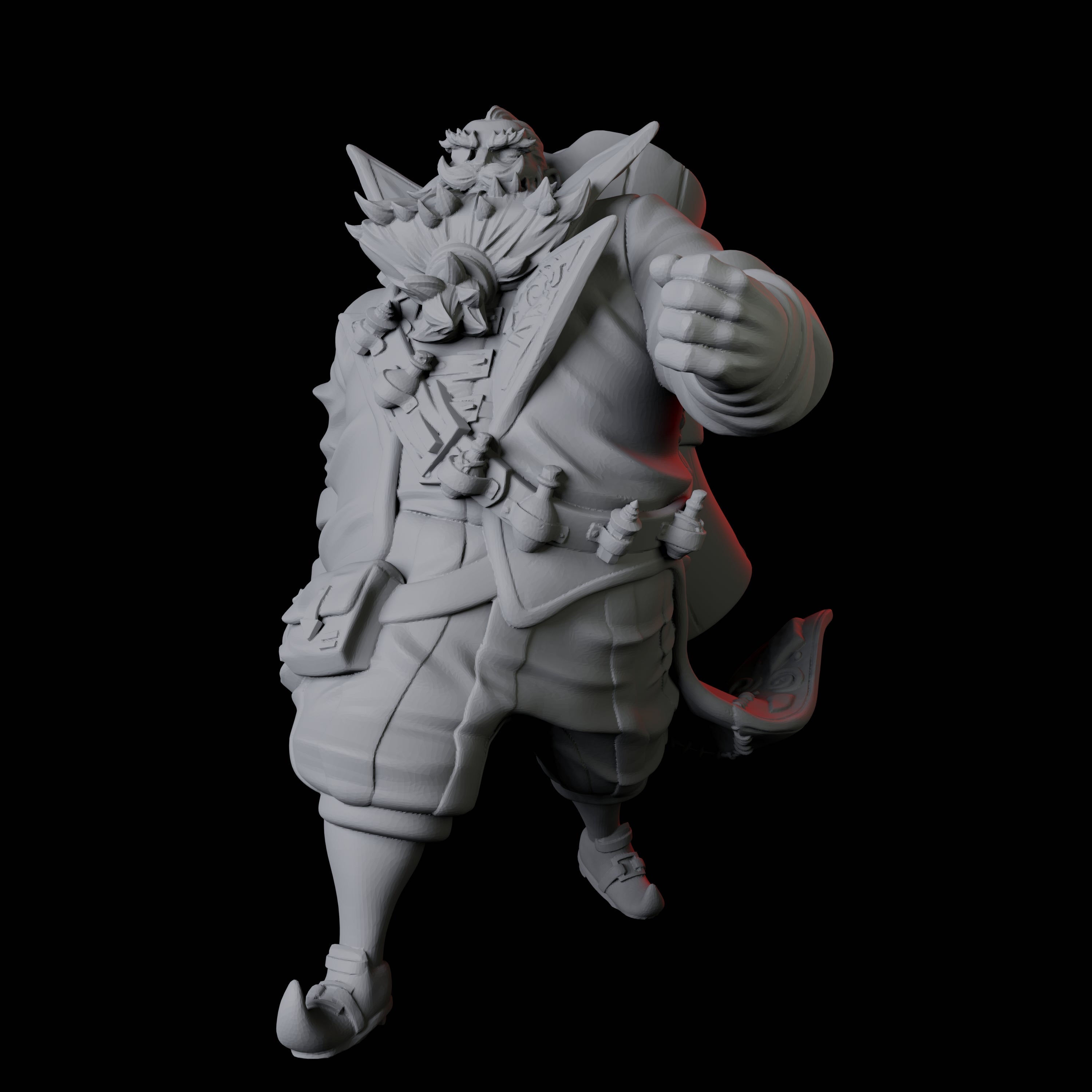 Portly Alchemist C Miniature for Dungeons and Dragons, Pathfinder or other TTRPGs