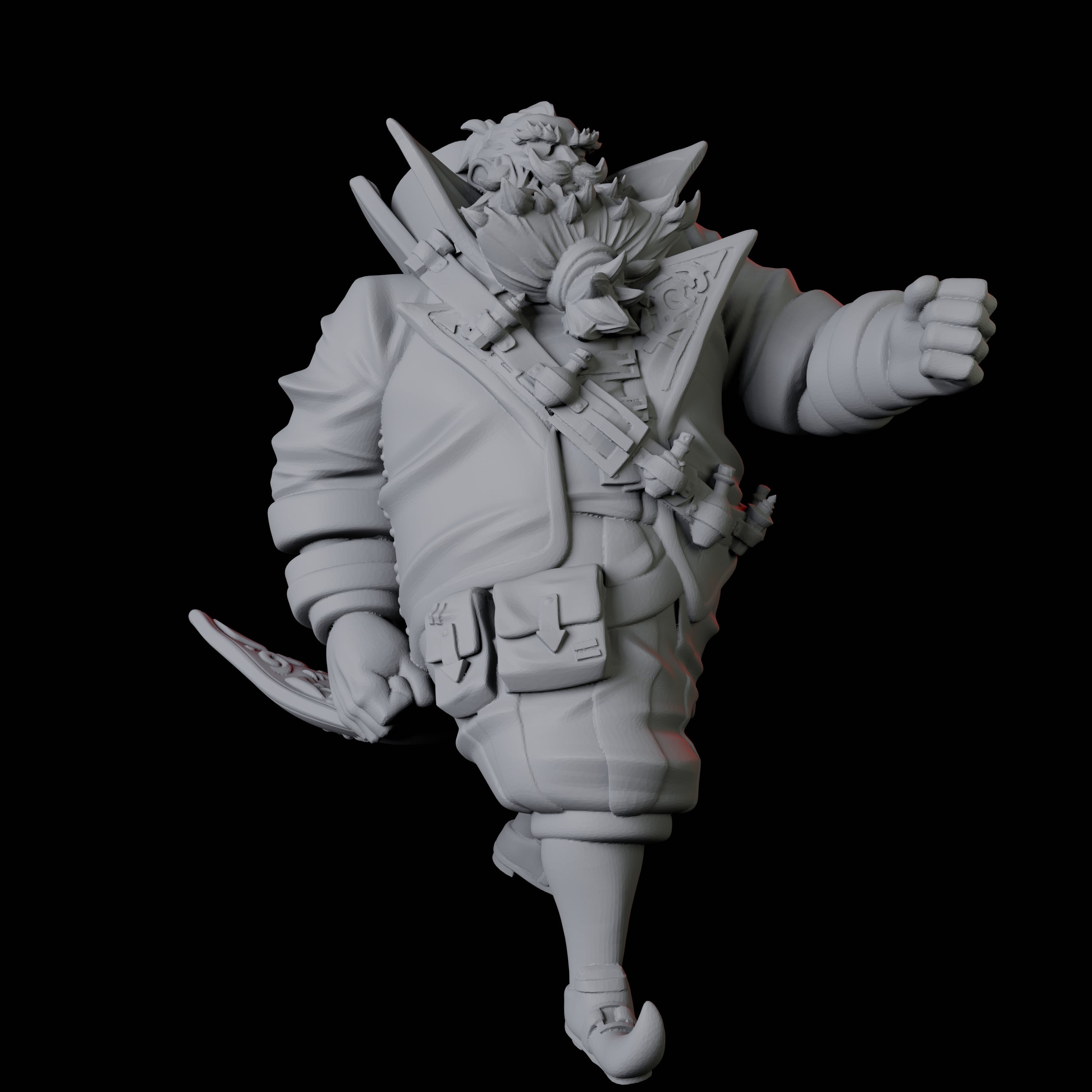 Portly Alchemist C Miniature for Dungeons and Dragons, Pathfinder or other TTRPGs