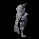 Portly Little Knight Miniature for Dungeons and Dragons, Pathfinder or other TTRPGs