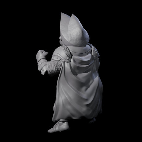 Portly Little Knight Miniature for Dungeons and Dragons, Pathfinder or other TTRPGs