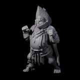 Portly Little Knight Miniature for Dungeons and Dragons, Pathfinder or other TTRPGs