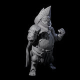 Portly Little Knight Miniature for Dungeons and Dragons, Pathfinder or other TTRPGs